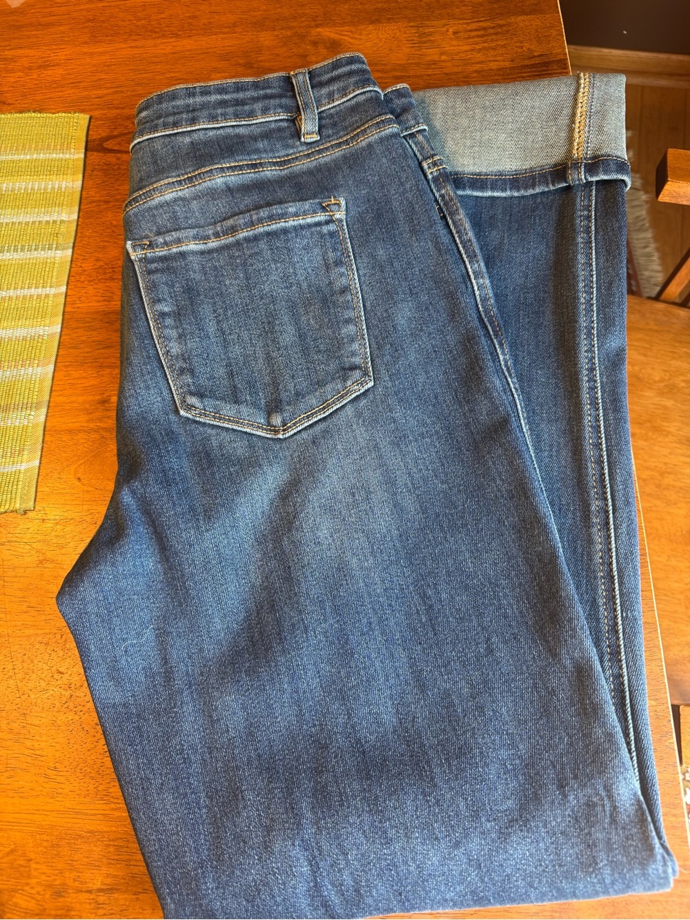 Brooklyn Tall Cuffed Straight Leg Jeans - Light Wash - Picture 2 of 9